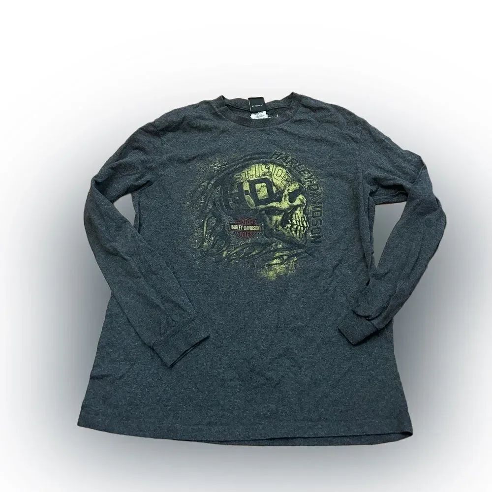Harley Davidson Skeleton Skull Tshirt